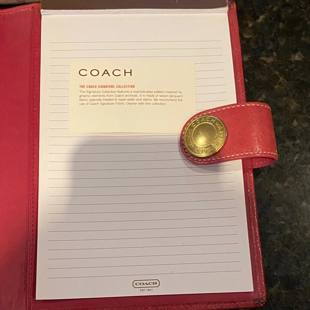 Coach Brown and Pink Signature Wallet - Picture 2 of 4